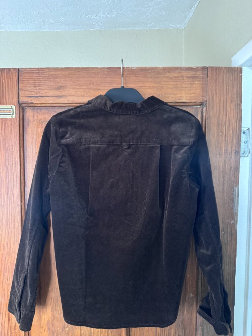 Banana Republic Brown Velvet Button Front Shirt Jacket XS NWT - Picture 4 of 4